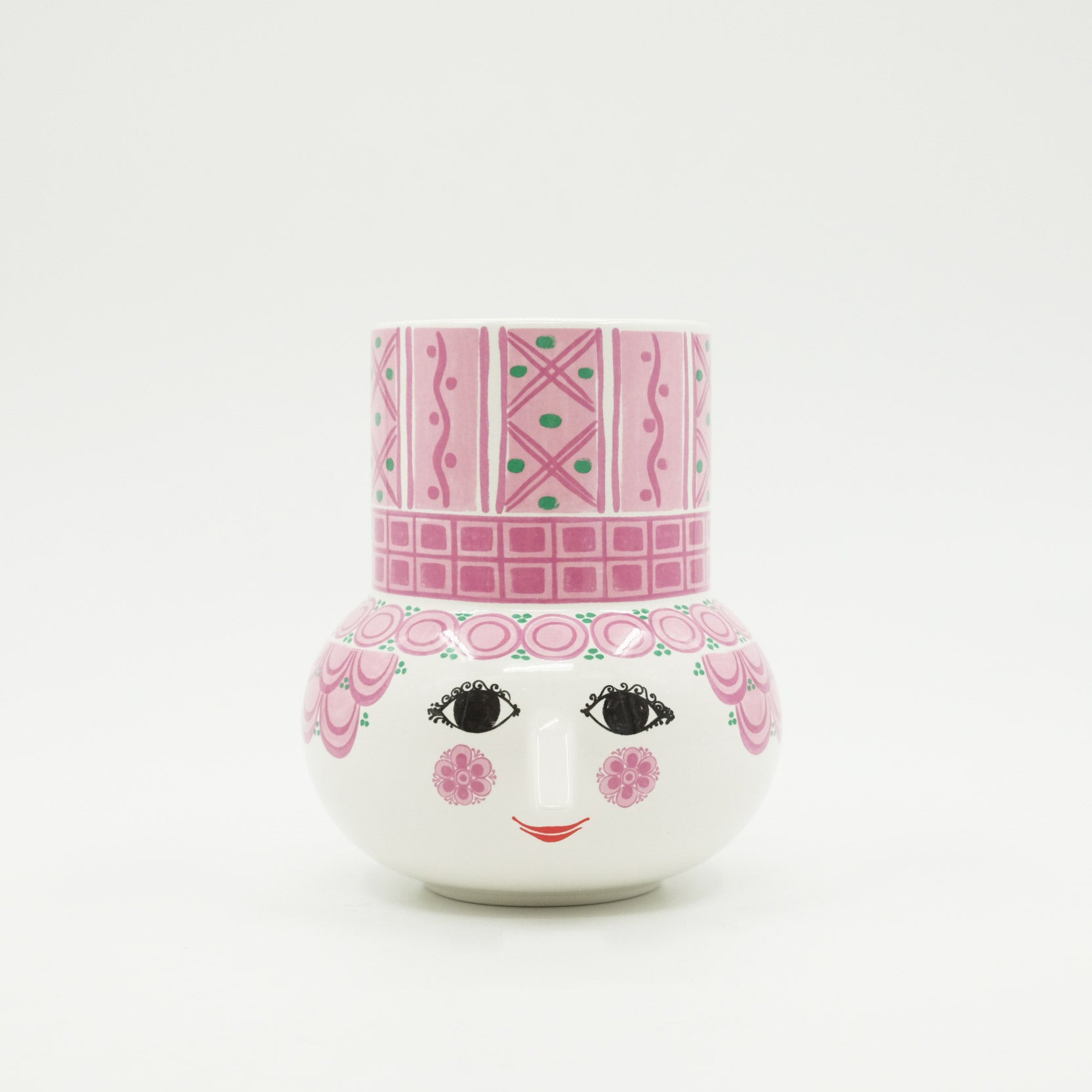 ビヨン・ヴィンブラッド　オルガ　花瓶　フラワーベース15cm Bjorn Wiinblad｜ビヨンヴィンブラッド Olga フラワーベース(ピンク