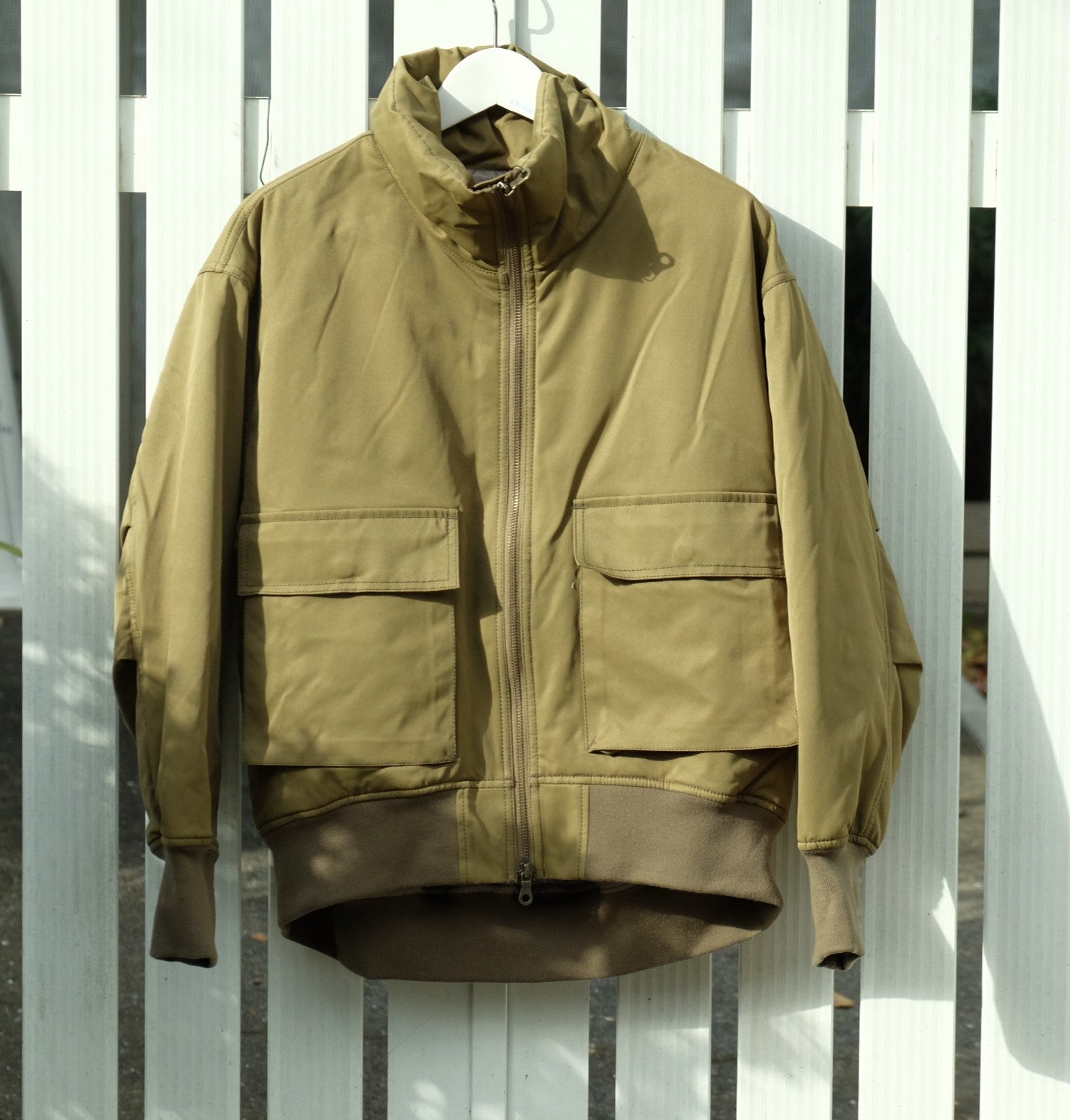 leill レリル ハイネックフライトジャケット jacket khaki – Osmund Drive