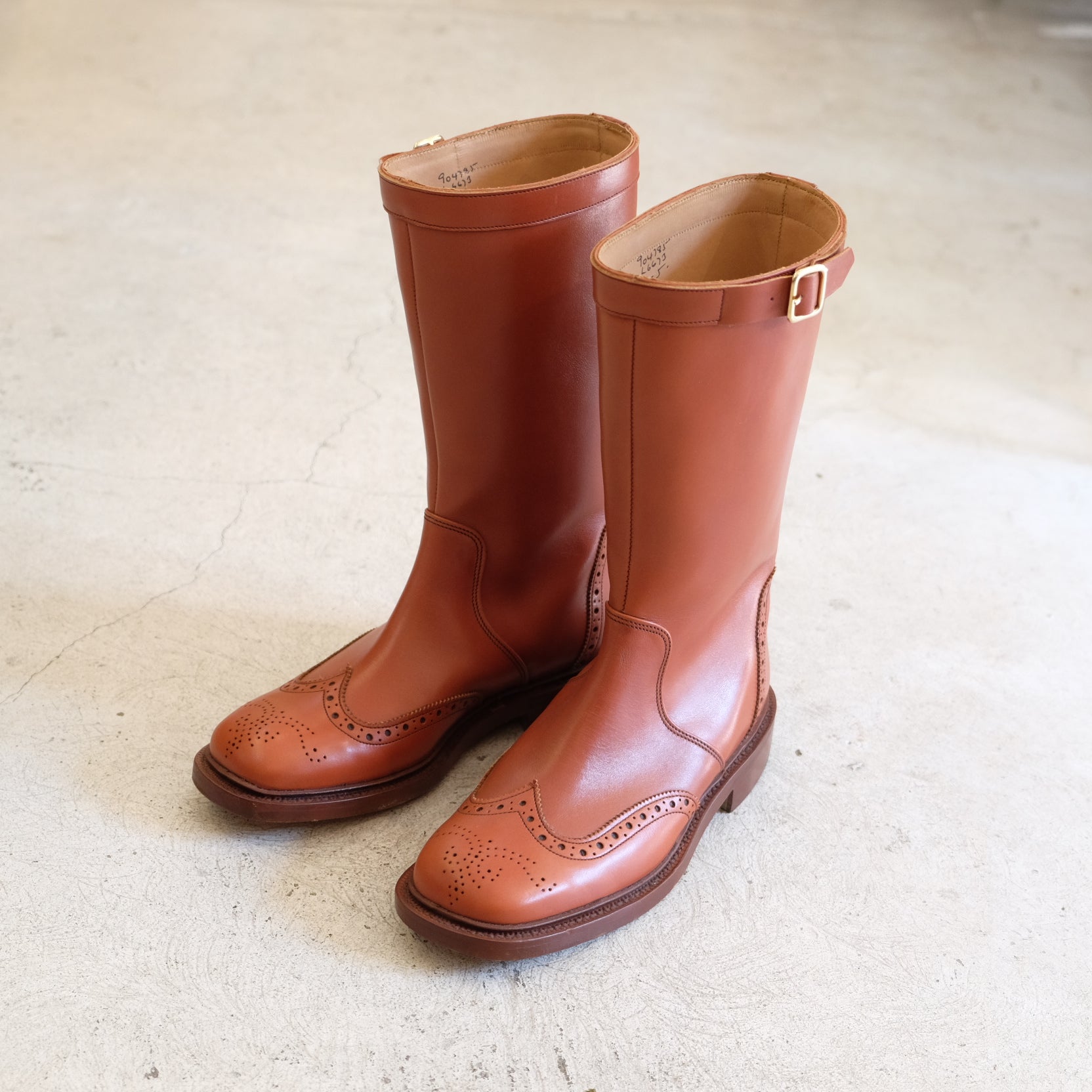 豊富な商品から トリッカーズ Tricker's ロングブーツ バーニッシュド L6673 靴