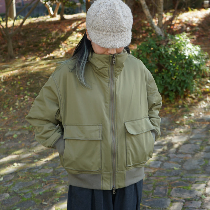 leill レリル ハイネックフライトジャケット jacket khaki – Osmund Drive