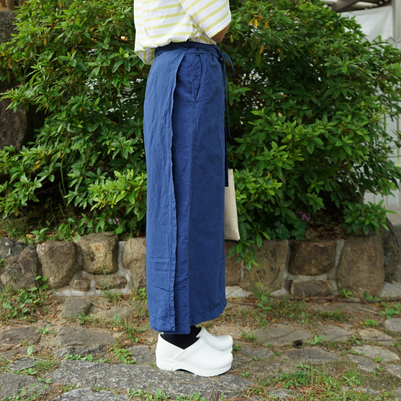 ARMEN ISNAM2403 アーメン / COTTON LONG WRAP SKIRT　巻きスカート