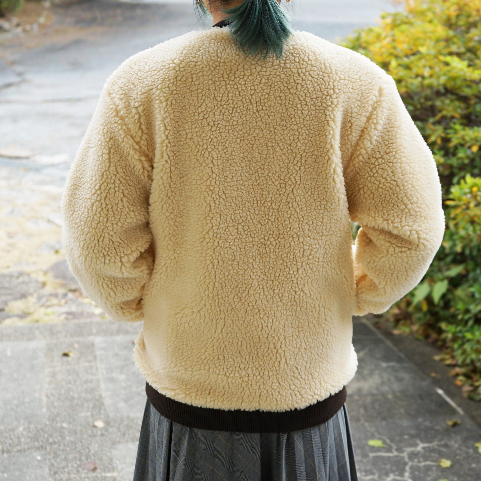 ARMEN アーメン ADNAM2453(ジャケット) ZIP-UP FLEECE RIB COLLAR