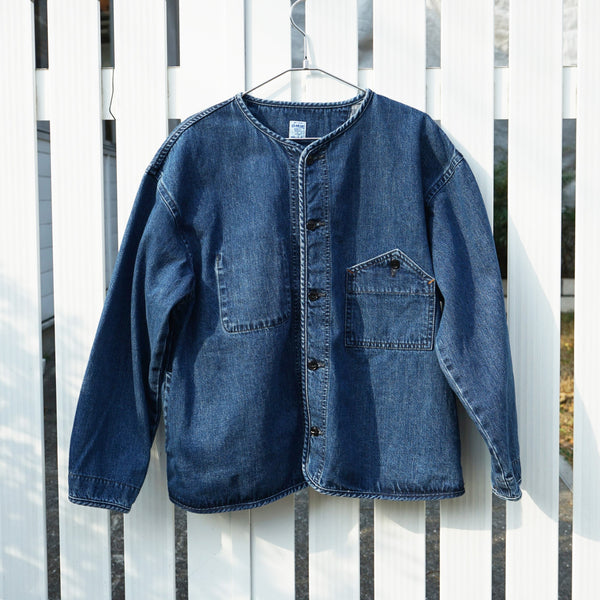 D.M.G 10ozデニム パイピングショートジャケット Denim Jacket