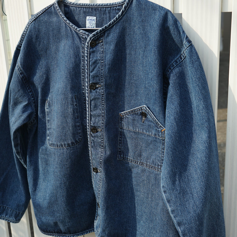 D.M.G 10ozデニム パイピングショートジャケット Denim Jacket