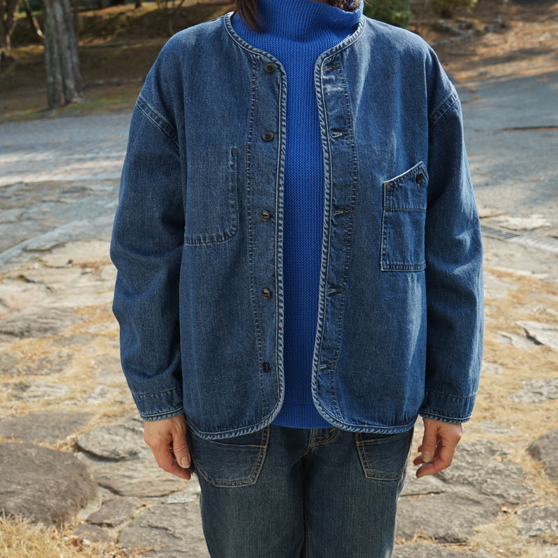 D.M.G 10ozデニム パイピングショートジャケット Denim Jacket