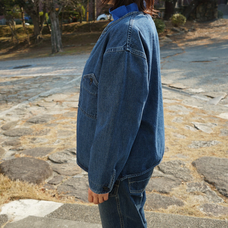 D.M.G 10ozデニム パイピングショートジャケット Denim Jacket