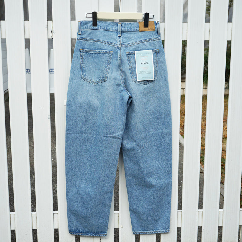 D.M.G   ディーエムジー  12.5ozデニム カーブラインパンツ　ライトインディゴブルー Denim Pants　Light Indigo　Blue