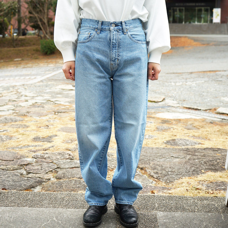 D.M.G   ディーエムジー  12.5ozデニム カーブラインパンツ　ライトインディゴブルー Denim Pants　Light Indigo　Blue