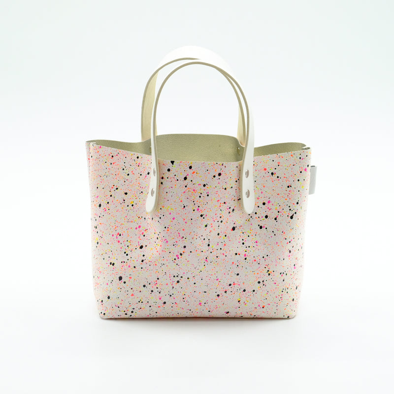 7iro　Paper Leather Tote ペーパーレザーミニトートバッグ　PINK ピンク　レザートート　レザーバッグ