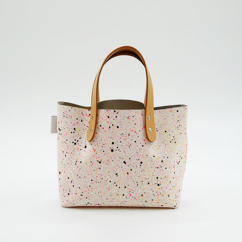 7iro　Paper Leather Tote ペーパーレザーミニトートバッグ　PINK ピンク　レザートート　レザーバッグ