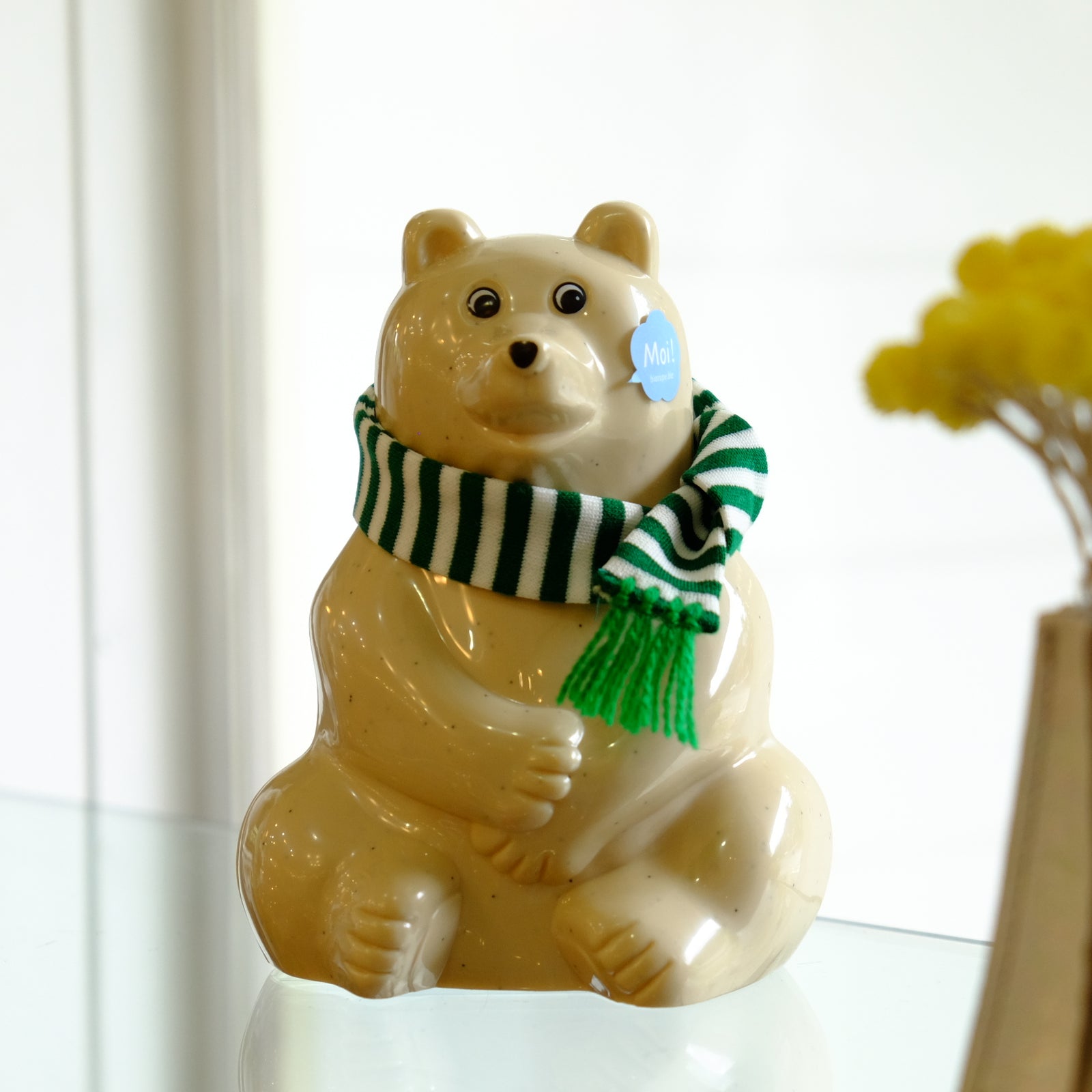 白くま貯金箱　Polar Bear Money BOX　フィンランド　マフラー付き 7iroのマフラープレゼント