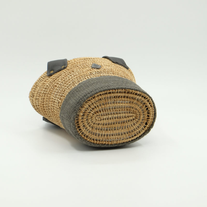 CLEDRAN クレドラン　HAND＆WORK MATERIAL TOTE　カゴバッグ　NATURAL×GRAY