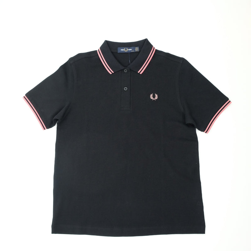 Fred Perry フレッドペリー　The Fred Perry Shirt - G3600　ポロシャツ　BLACK / PUTTY PINK