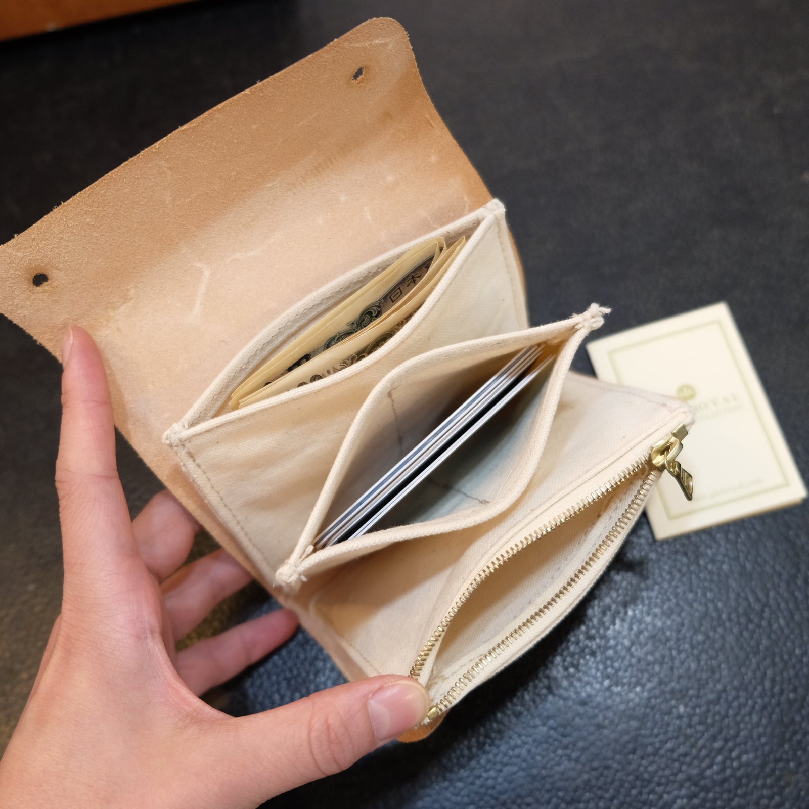 GLENROYAL グレンロイヤル キャンバス×フルブライドルレザーロング