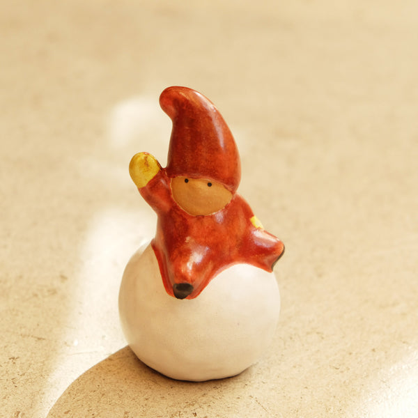 Lisa Larson　リサ・ラーソン　Snowball Tomte　スノーボールトムテ　レッド