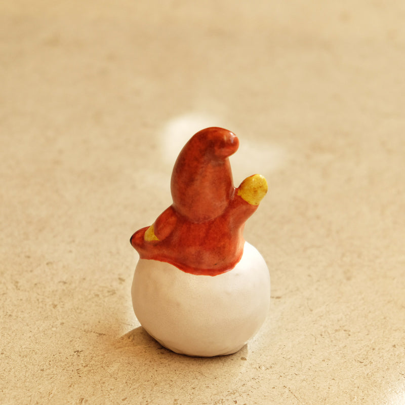 Lisa Larson　リサ・ラーソン　Snowball Tomte　スノーボールトムテ　レッド