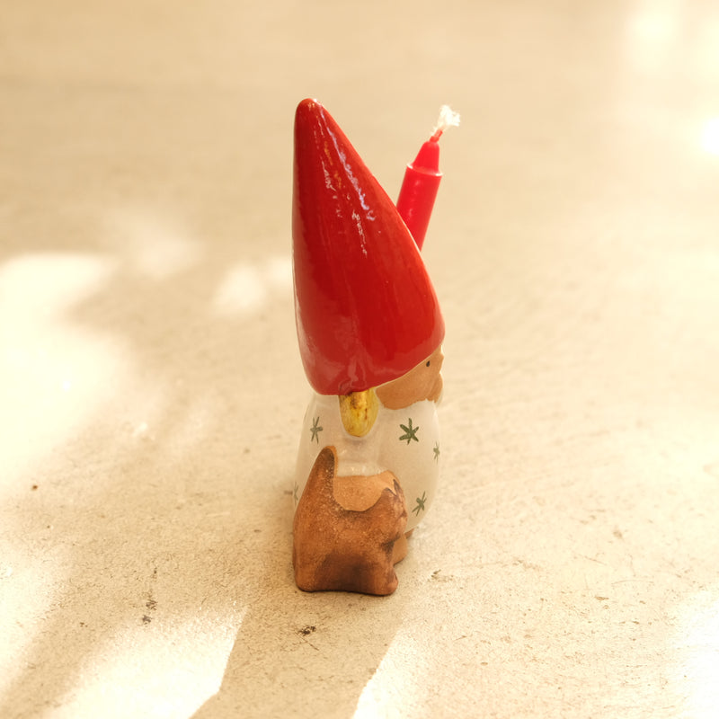 Lisa Larson　リサ・ラーソン　Santa Girl with Cat 　キャンドルスタンド