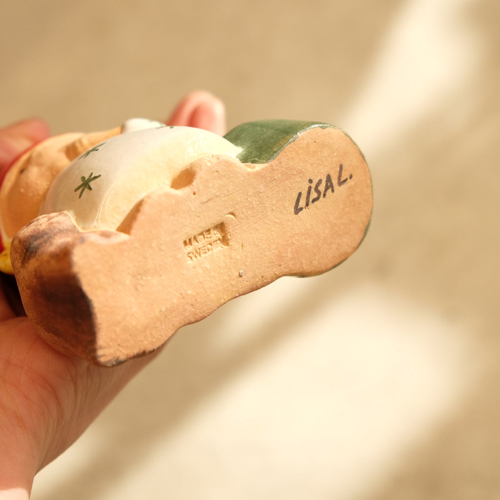 Lisa Larson リサ・ラーソン Santa Girl with Cat キャンドルスタンド