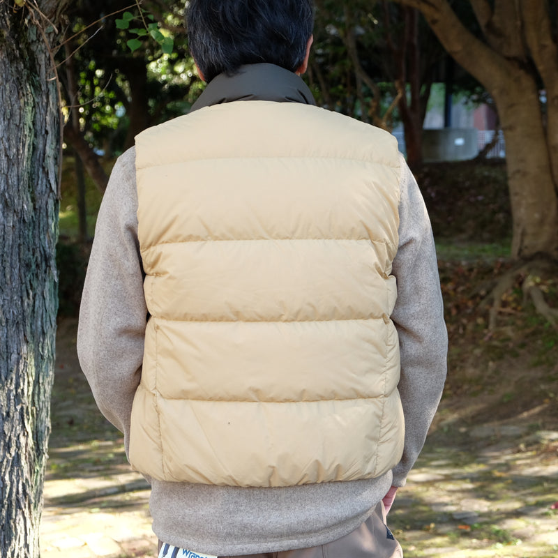 NANGA MAZENO RIDGE VEST マゼノリッジ ダウン ベスト Beige