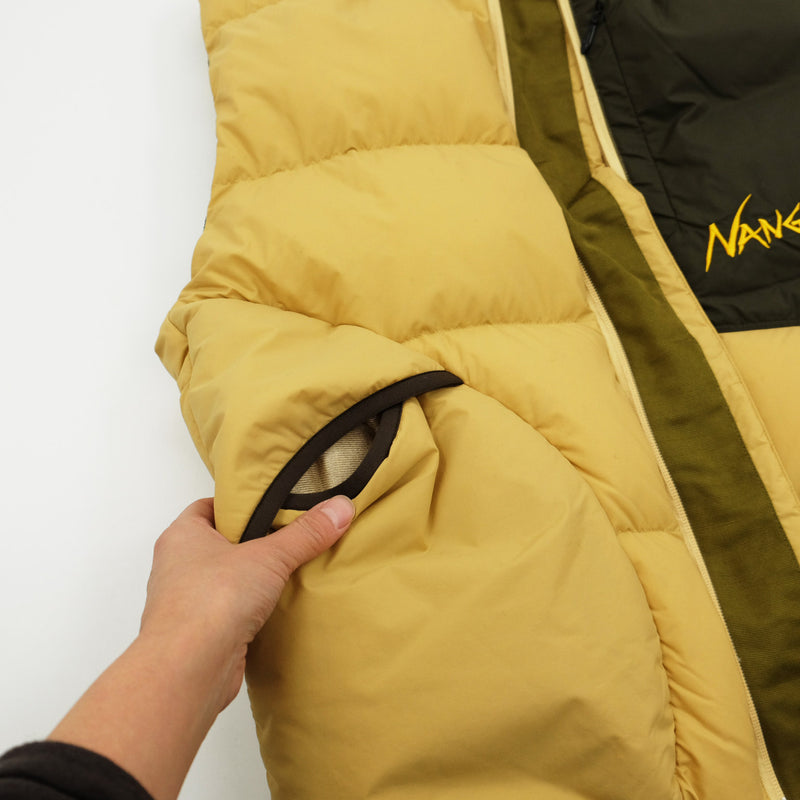 NANGA MAZENO RIDGE VEST マゼノリッジ ダウン ベスト Beige