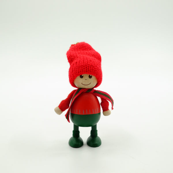 Nordika Nisse ノルディカニッセ 赤いセーターのふとっちょ男の子　ツインズ　木製人形