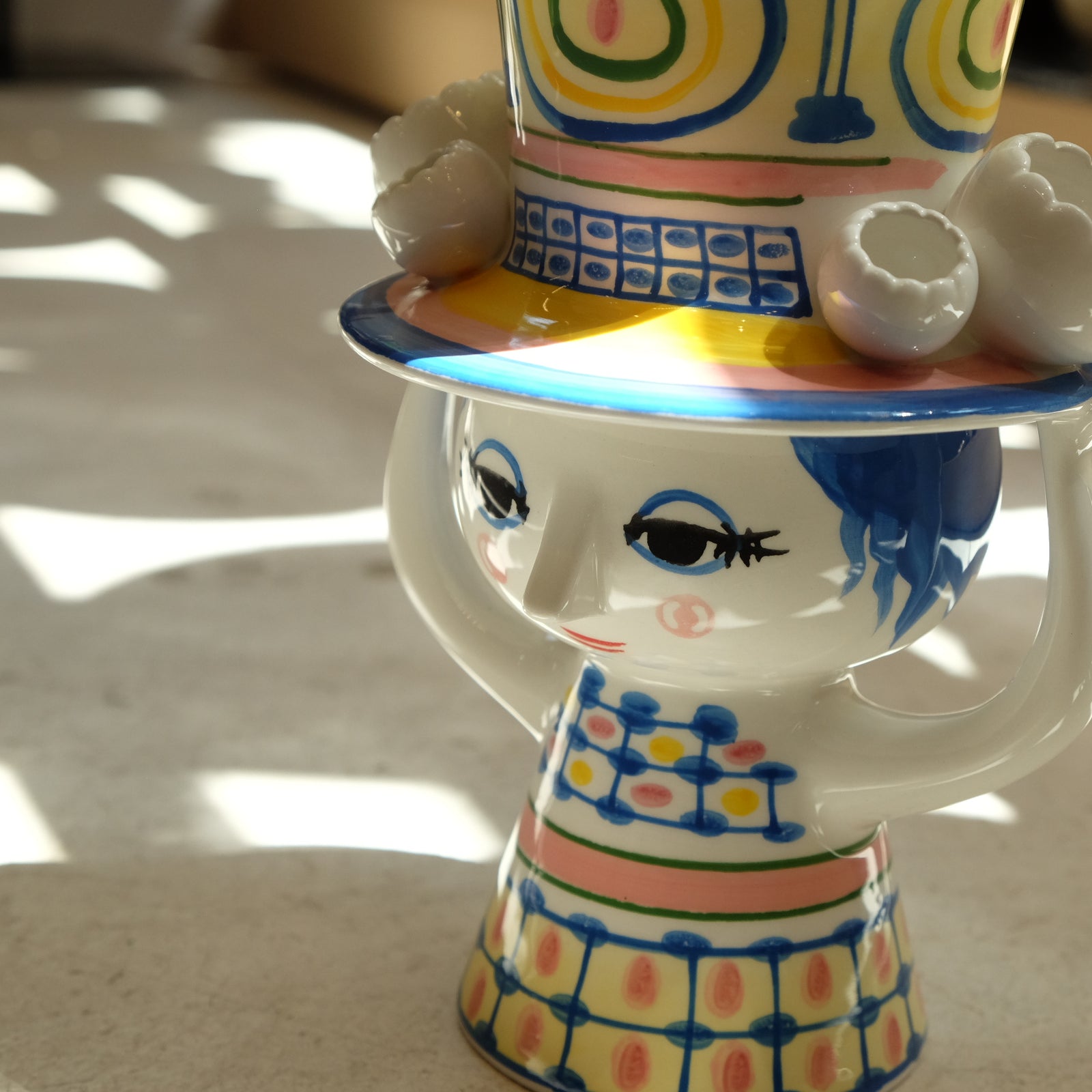 Bjorn Wiinblad ビヨン・ヴィンブラッド フラワーベース Lady with Hat