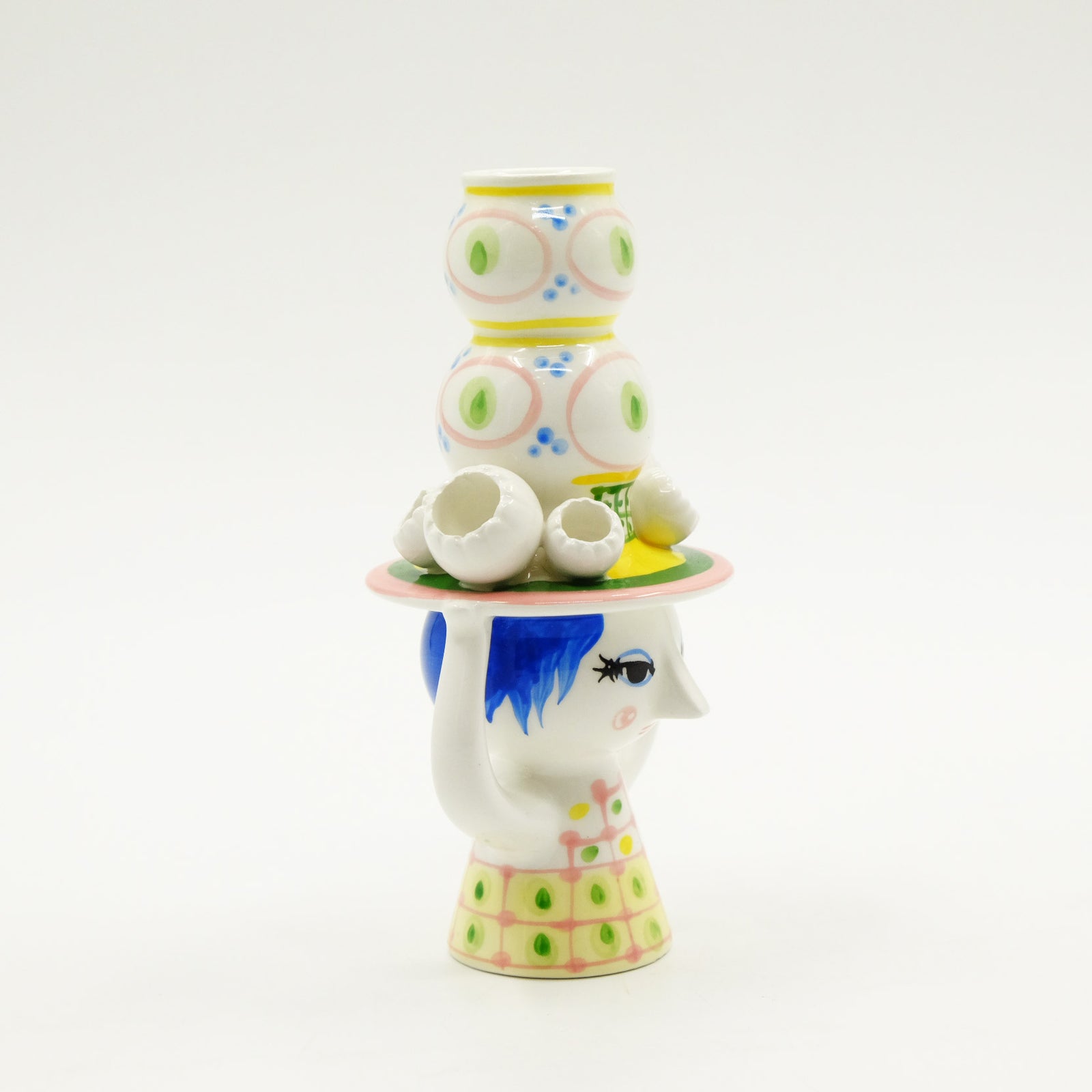 【ベティちゃんのミニ ·キャンドルホルダー (カウボーイ姿)1997 中古良品】 BJORN WIINBLAD ビヨン・ヴィンブラッド キャンドルホルダー/フラワー