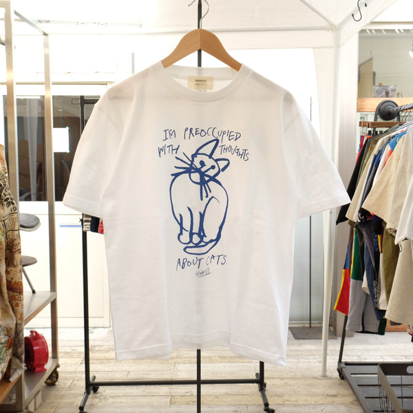 HARVESTY ハーベスティ イワサトミキ PRINTED BOX TEE FRONT/CAT-2