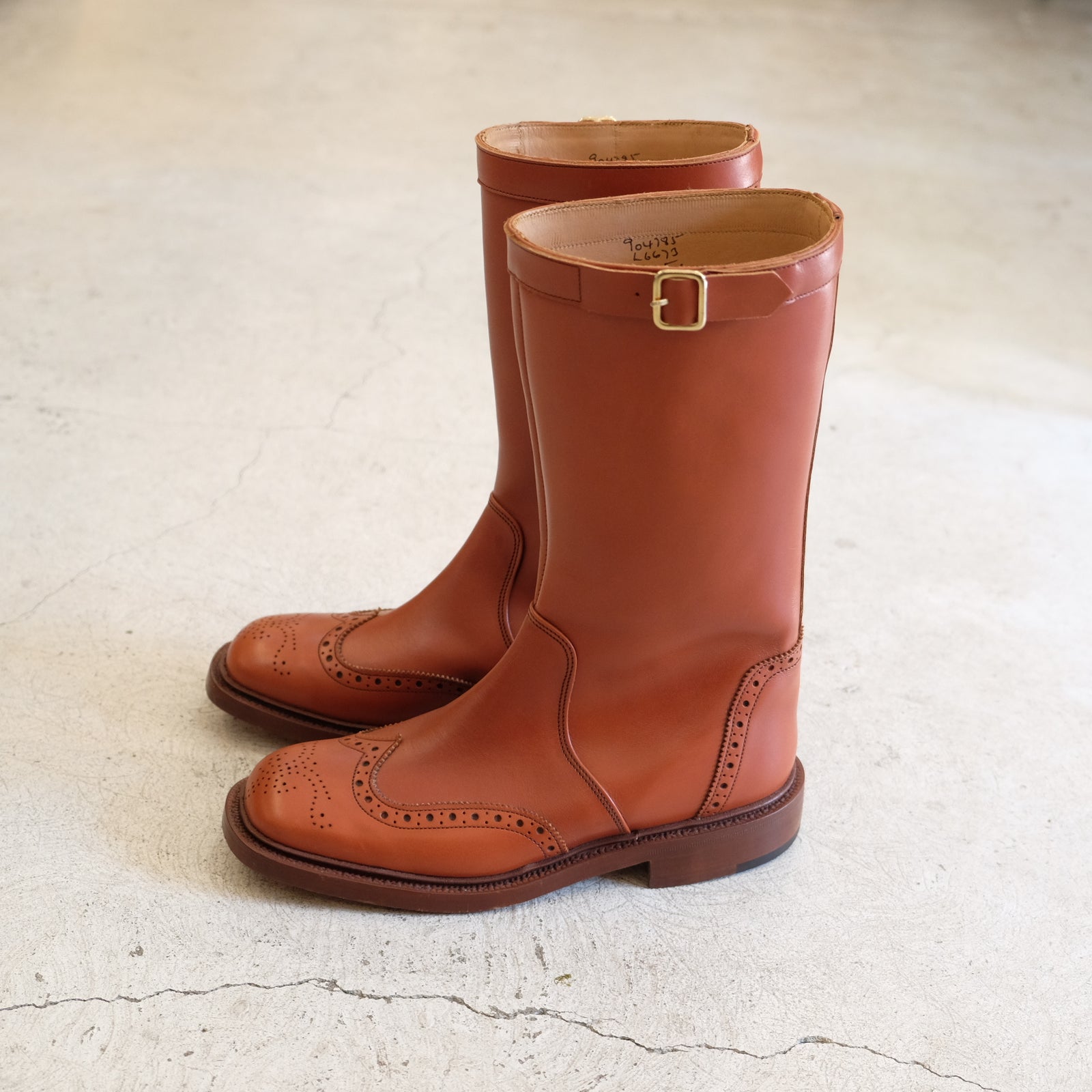 Tricker's トリッカーズ ロングブーツ L6673 バーニッシュドカーフ