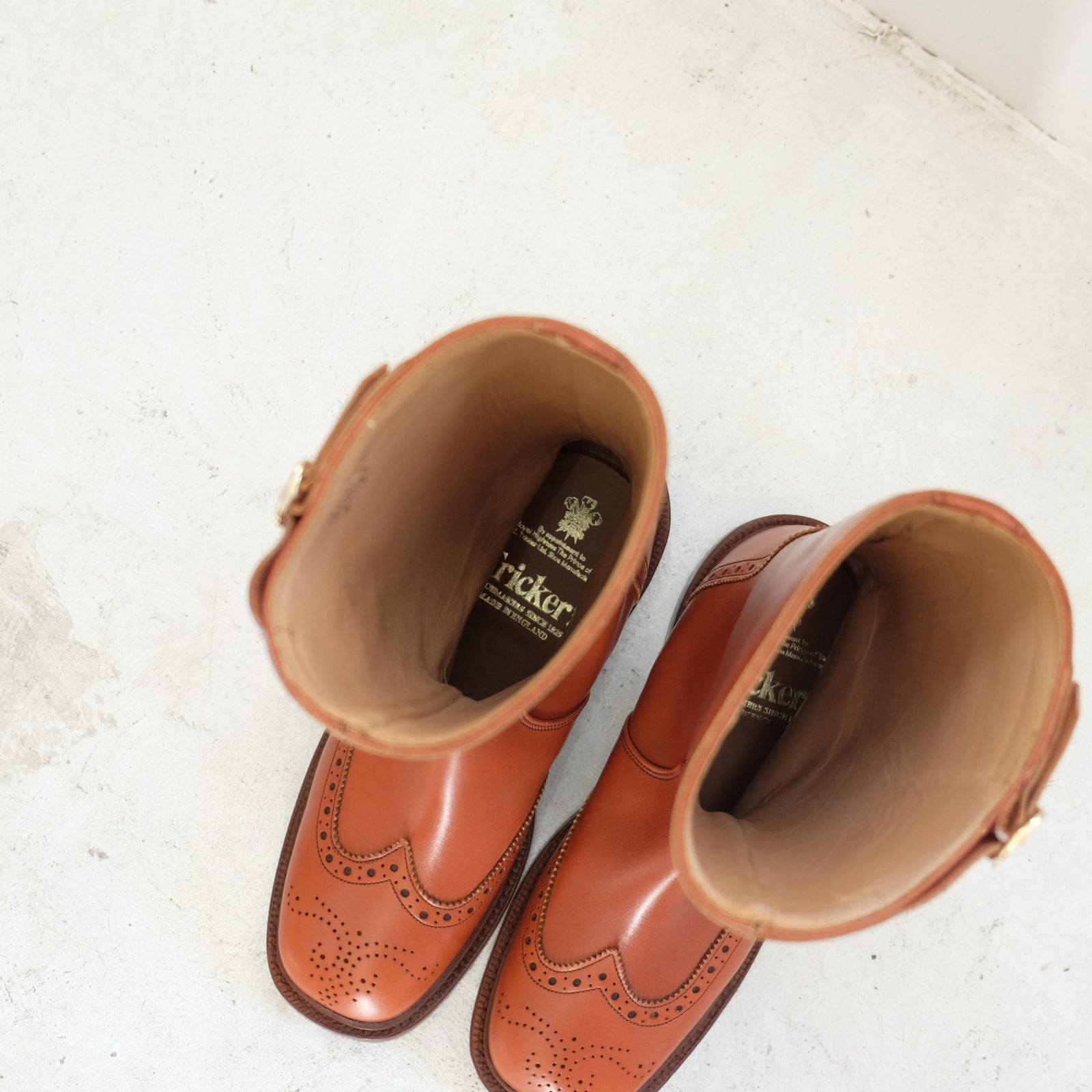 トリッカーズ レディース L6673 メダリオンブーツ Tricker's トリッカーズ ロングブーツ L6673 バーニッシュド